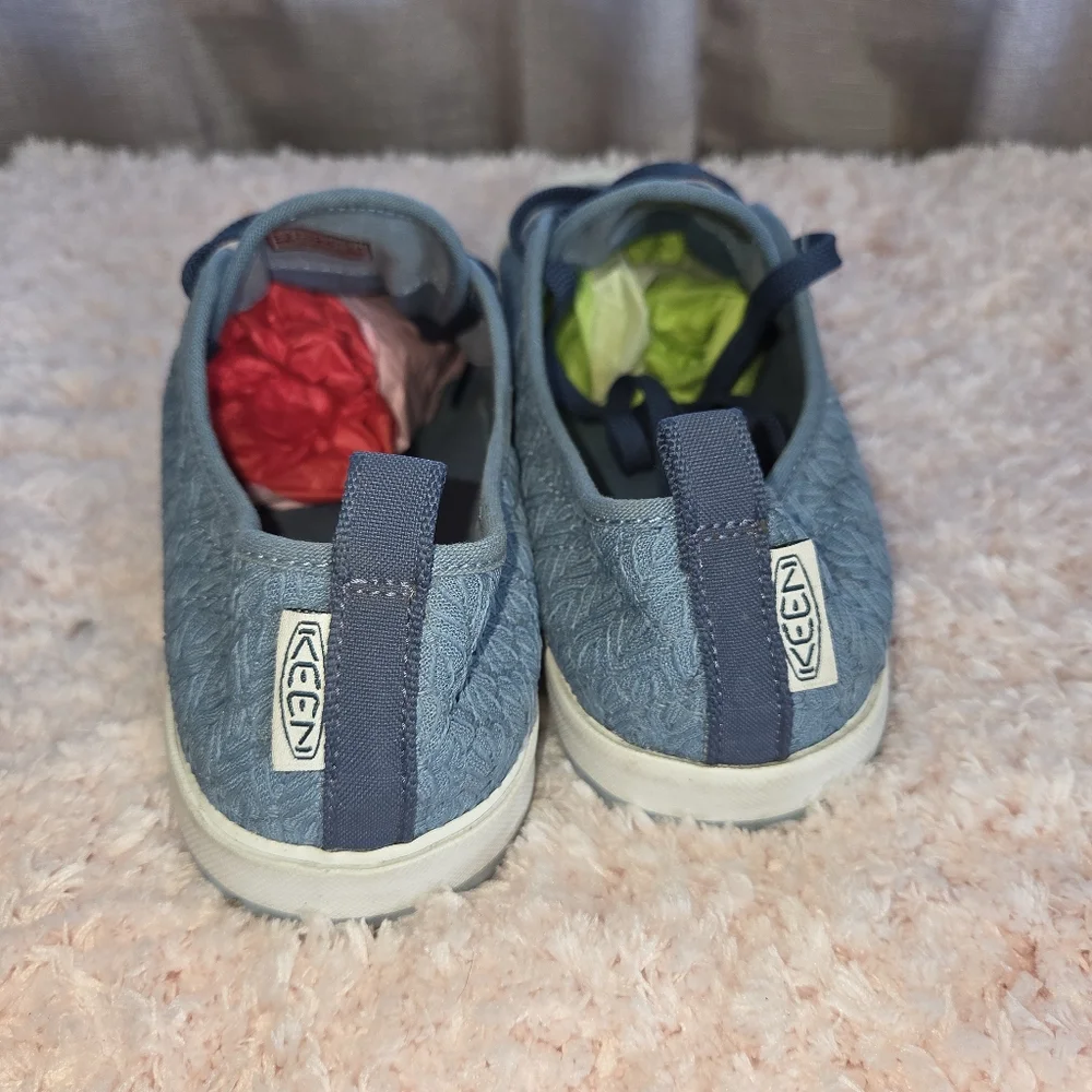 Keen Elsa Casual Blue Lace-Textured Sneakers 9.5 - Picture 8 of 12